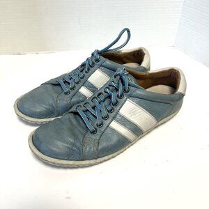 Vtg Born Blue Leather Sneakers EU 41 Women’s 9.5 Retro 80s Sportswear Y2K Casual